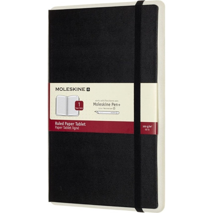 Блокнот MOLESKINE Paper Tablet Large (черный, в линейку) PTNL31HBK01